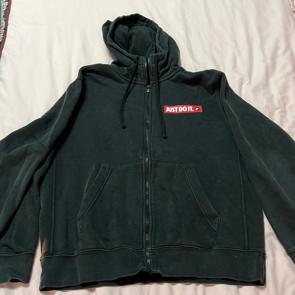 Black Nike zip sweatshirt, size M